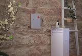 AuraHome Secure Medical Storage Lockable Cabinet White Wall Mounted First Aid view 2