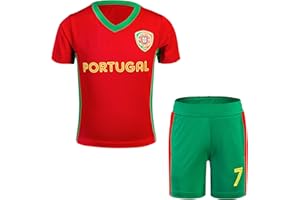 Cnins Kids Soccer Training Jerseys 2-14Y, Boys & Girls Practice Outfits with National Team Colors, Moisture-Wicking