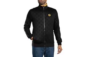 Sergio Tacchini Men's Mono Logo Track Jacket, Black, XL