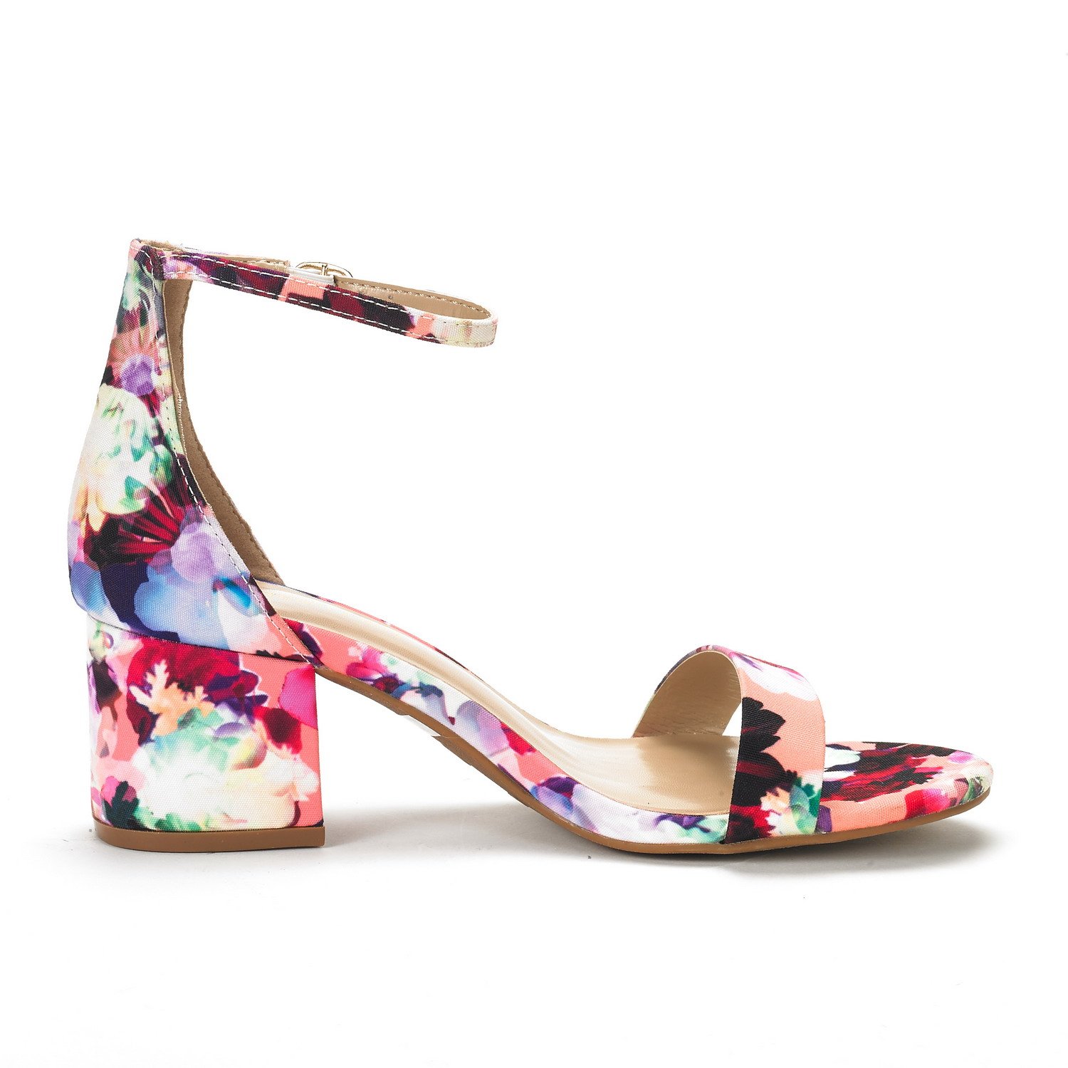 DREAM PAIRS Women's Low-Chunk Low Heel Pump Sandals - Image 4