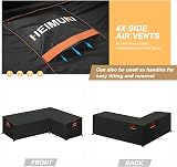 HEIMUNI L-Shape Garden Sofa Cover 420D Oxford Waterproof Anti-UV view 3