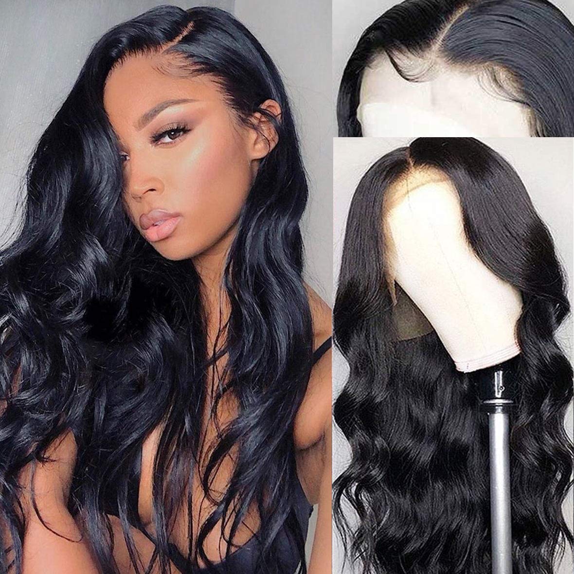 Long wavy wigs lace front Clearance