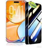 UltraGlass TOP 9H+ Armor for iPhone 17 Air Privacy Screen Protector [No.1 Military Grade Shatterproof] Privacy Screen iPhone 17 Air Tempered Glass [100% Anti-Spy] Longest Durable, 2 Pack