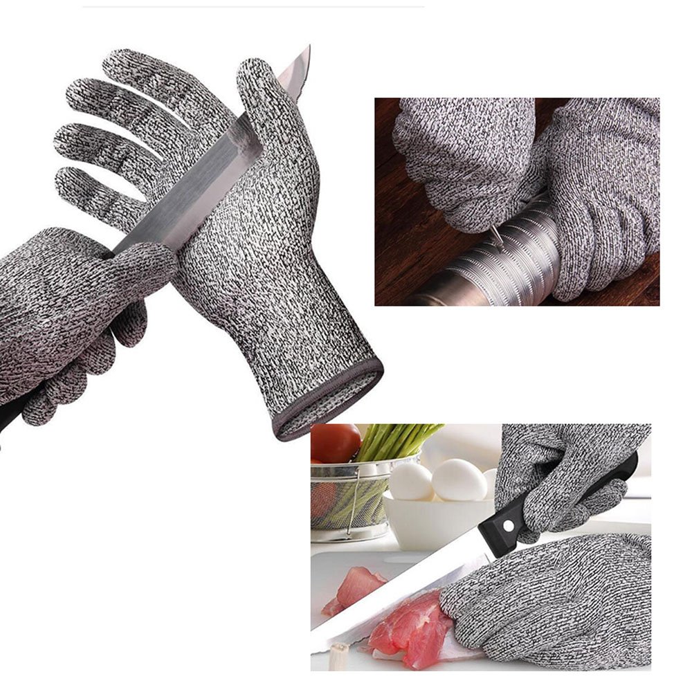 Zinnor Cut Resistant Gloves, Nitrile Gloves Explosion-proof Stab-resistant Anti-cut gloves for Work, Kitchen
