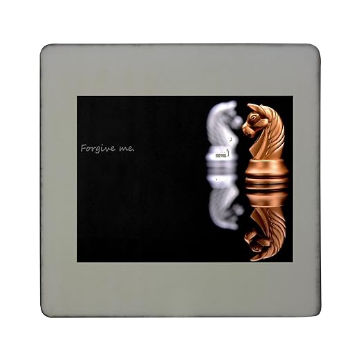 Ajedrez, amor, Historia de tablero cuadrado imán para nevera ...