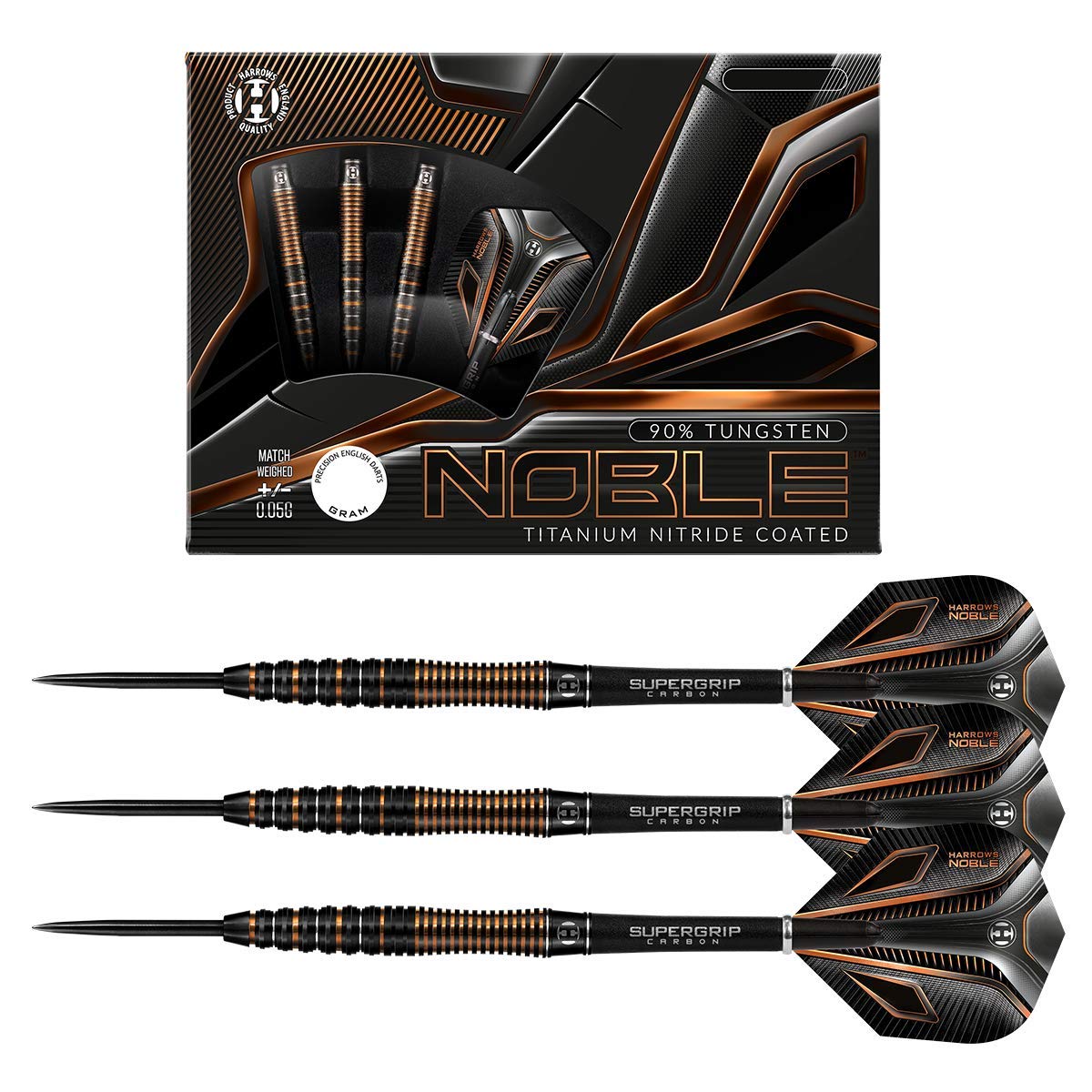 Harrows Noble 90% Tungsten Steel Tip Darts (21)
