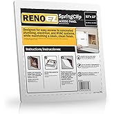 RenoEZ Access Panel For Drywall - 12x12 inch - No Tools Required - Wall Hole Cover - Access Doors For Drywall - Spring Loaded