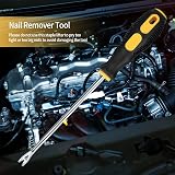 Tomoyuki 4 Pcs Upholstery Staple Remover Set Rubber Handles Heavy Duty view 7