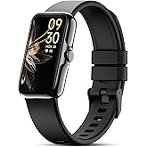 JYUAJOI Fitness Tracker with 24/7 Continuous Heart Rate, Blood Oxygen Monitor, Smart Watch with Sleep Monitor, IP68 Waterproof Activity Tracker Step Counter for Women Men (Silver Black)