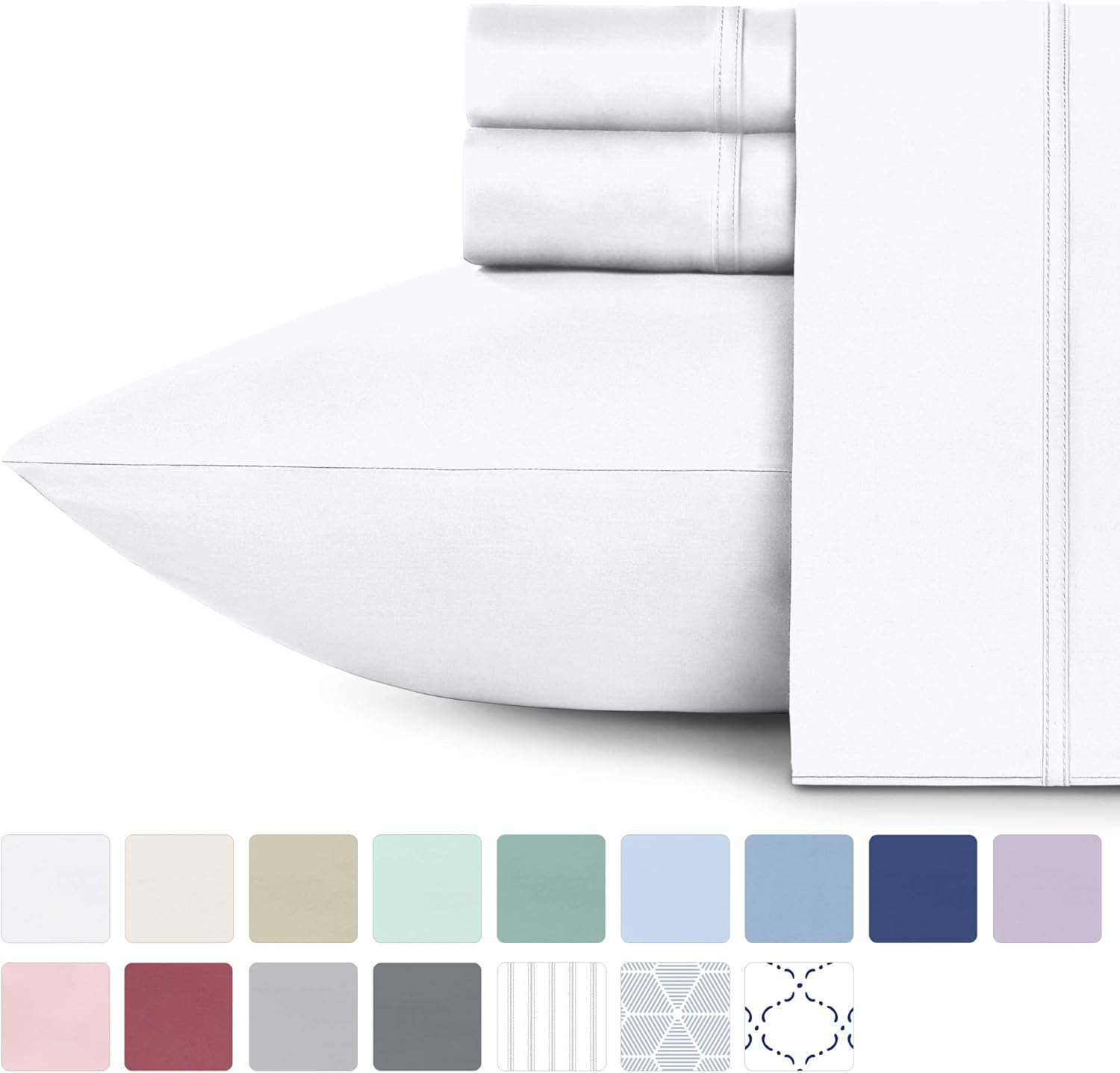 Amazon Com 600 Thread Count Best 100 Cotton Sheets Pillowcases