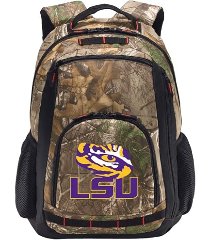 Broad Bay LSU Tigers Backpack Official LSU Logo Laptop Computer Bag (Black