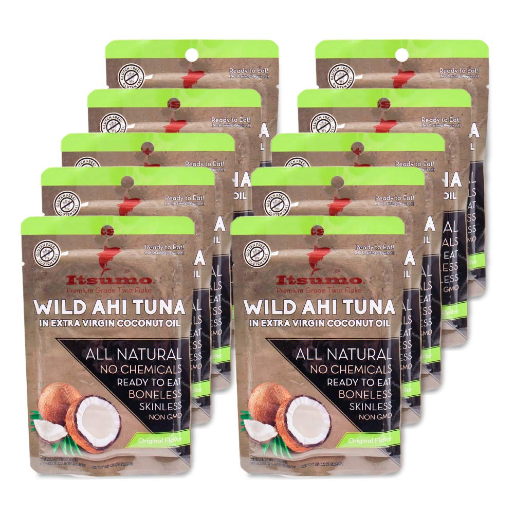 Itsumo Foods Wild Ahi Tuna Packets Ready to Eat Sashimi Grade Ahi
