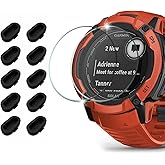 Miimall [10+2] Tempered Glass Screen Protector Compatible for Instinct 2X 9H Hardness Film with Silicone Port Protector Bubbl