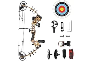 WUXLISTY Youth Compound Bow Set 15-45 Lbs for Teens and Beginner, Package with Archery Hunting Equipment, Max Speed 260fps, Adjustable, Right Hand