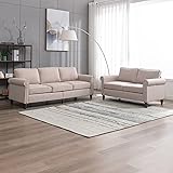 PUREMIND 2 Pieces Living Room Sofa Set, Linen