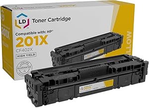 LD Compatible Toner Cartridge Replacement for HP 201X CF402X High Yield (Yellow)