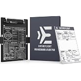 VFR Pilot Kneeboard Aviation Knee Board Notepad | Pilot Gifts for Men Women | Pre-printed VFR reference with V-speeds, structured flight notepad and pen, aluminum board, giftable box set