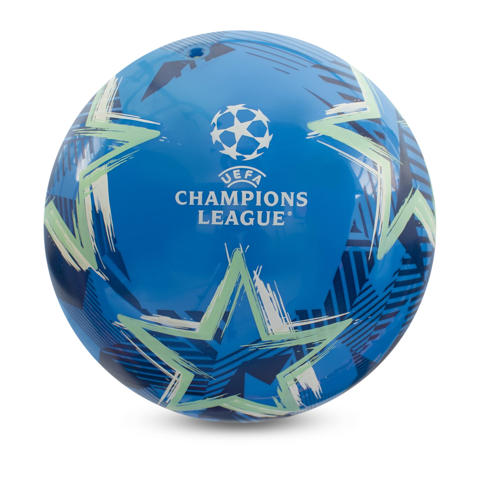 Hy-Pro Officially Licensed UEFA Champions League Play Ball, 9 Inch, Flyaway, Merchandise, Collectible For Kids and Adults, Great Football Gift Idea, Blue