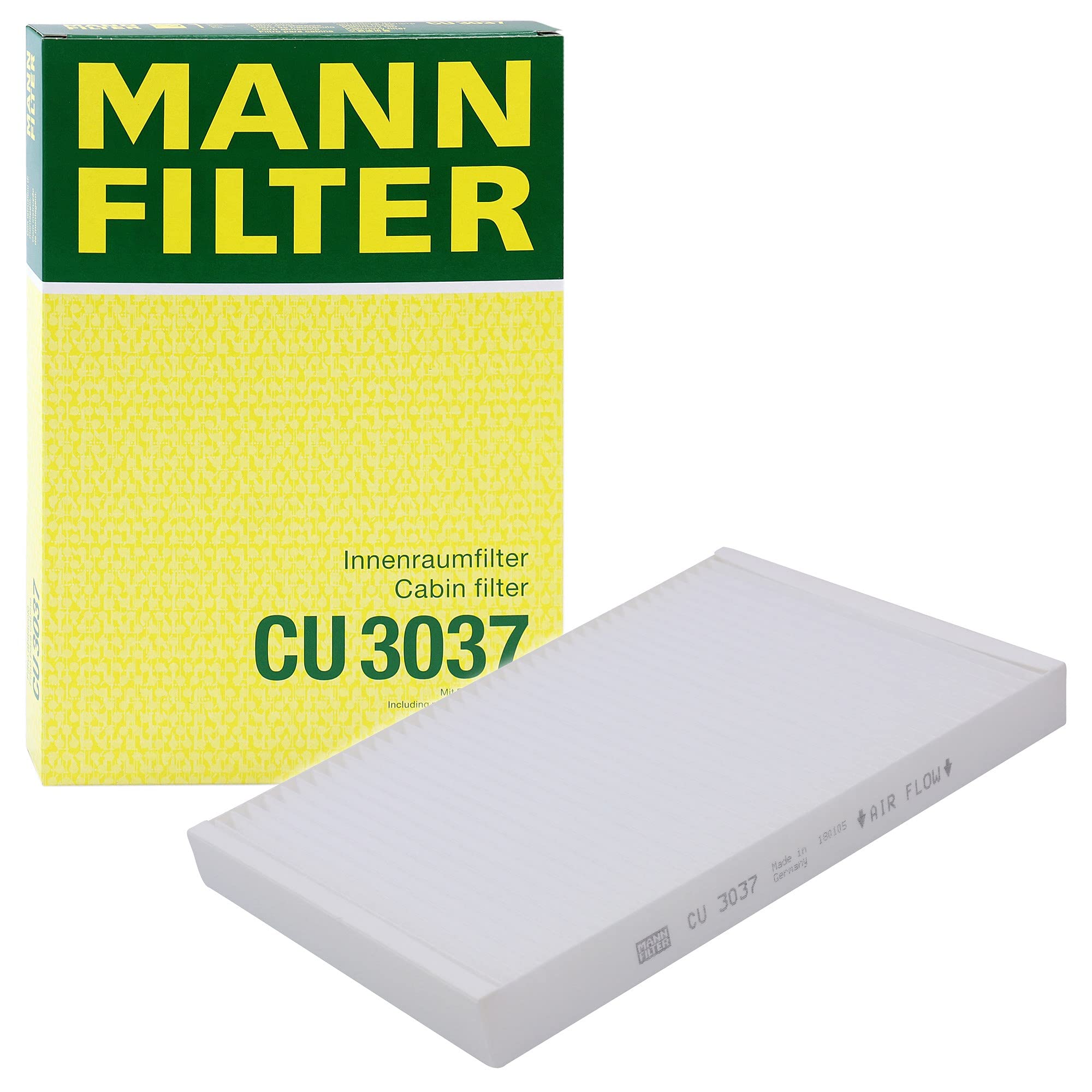 MANN-FILTER CU 3037 Cabin Air Filter - for Cars + Transporters