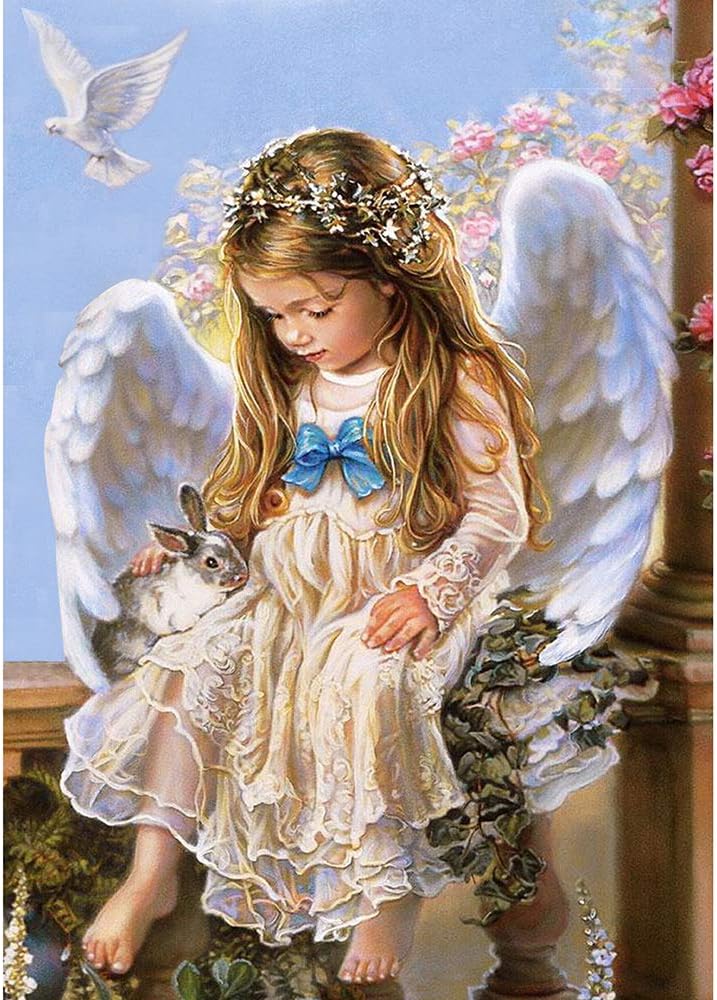 Outlet Store Betionol 5d Diamond Painting Kits For Kids 5d Full Drill Angel Diamond Painting Picture With All Accossories For Kids And Adults 12 X 16 Inch 30 X 40 Cm First Time
