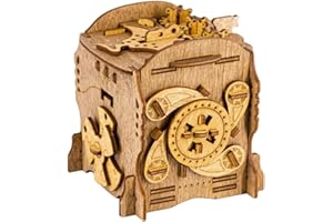 iDventure Cluebox - Captain's Nemo Nautilus - Escape Room Game - Puzzle Box - Sequential 3D Puzzle for Adults - Brain Teaser - Birthday Gift Gadget for Men and Women - Money Box