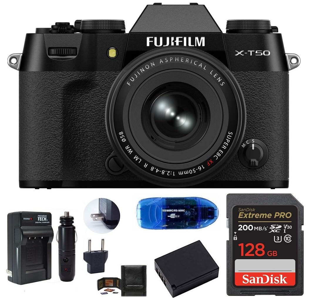 FUJIFILM X-T50 Mirrorless Camera with XF 16-50mm