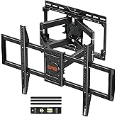 ELIVED TV Wall Mount for Most 37-82 Inch OLED QLED TVs, 8 Ball Bearings Smooth Swivel Extend for Ultra Slim TVs, Full Motion Wall Mount TV Bracket Max VESA 600x400mm, 100 lbs. Fits 16" Wood Studs