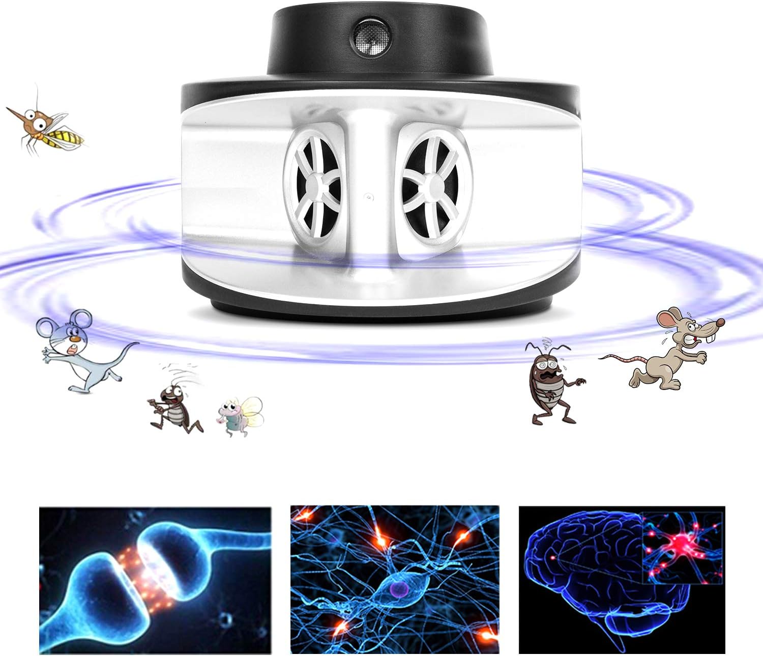 Thanos Ultrasonic Electronic Mouse Mice Rat Squirrel Rodent Pest Repeller Repellent Deterrent: Health & Personal Care