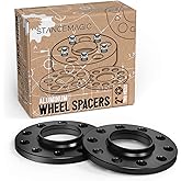 2pcs 12mm (0.5 inch) 5x120 Hubcentric Wheel Spacers Compatible with 1996-2003 BMW 525i 528i 530i 540i M5 (74.1mm Bore) Black E39 525 528 530 540