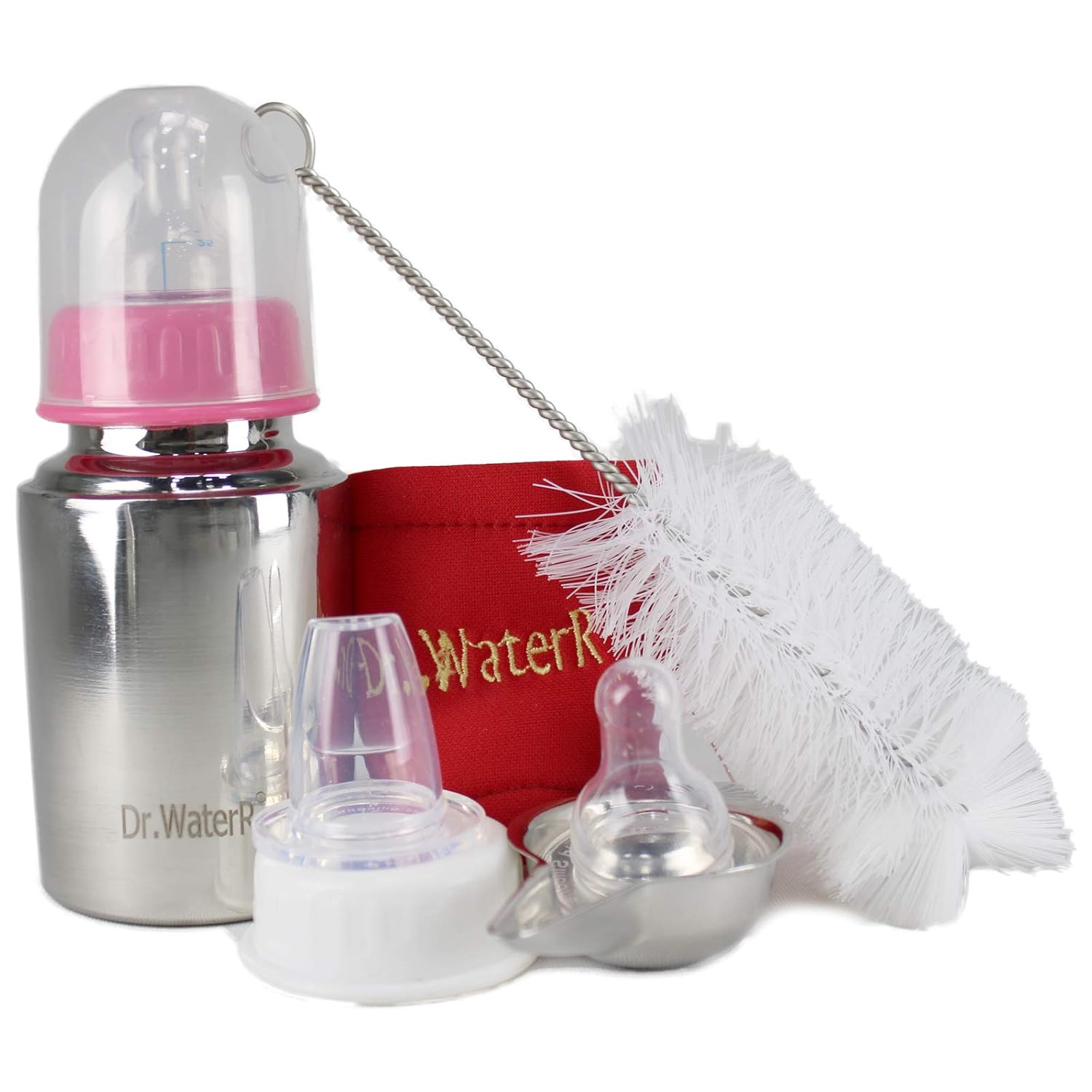 steel feeding bottle with spoon