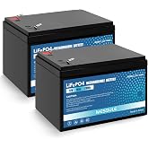 12V 10Ah/20hr LiFePO4 Lithium Battery, 2000+ Cycles Built-in BMS | for Ride on Toys, Alarm System, UPS,Replacement for 6fm7 djw12-7.0 ML7-12 Battery 2 Pack