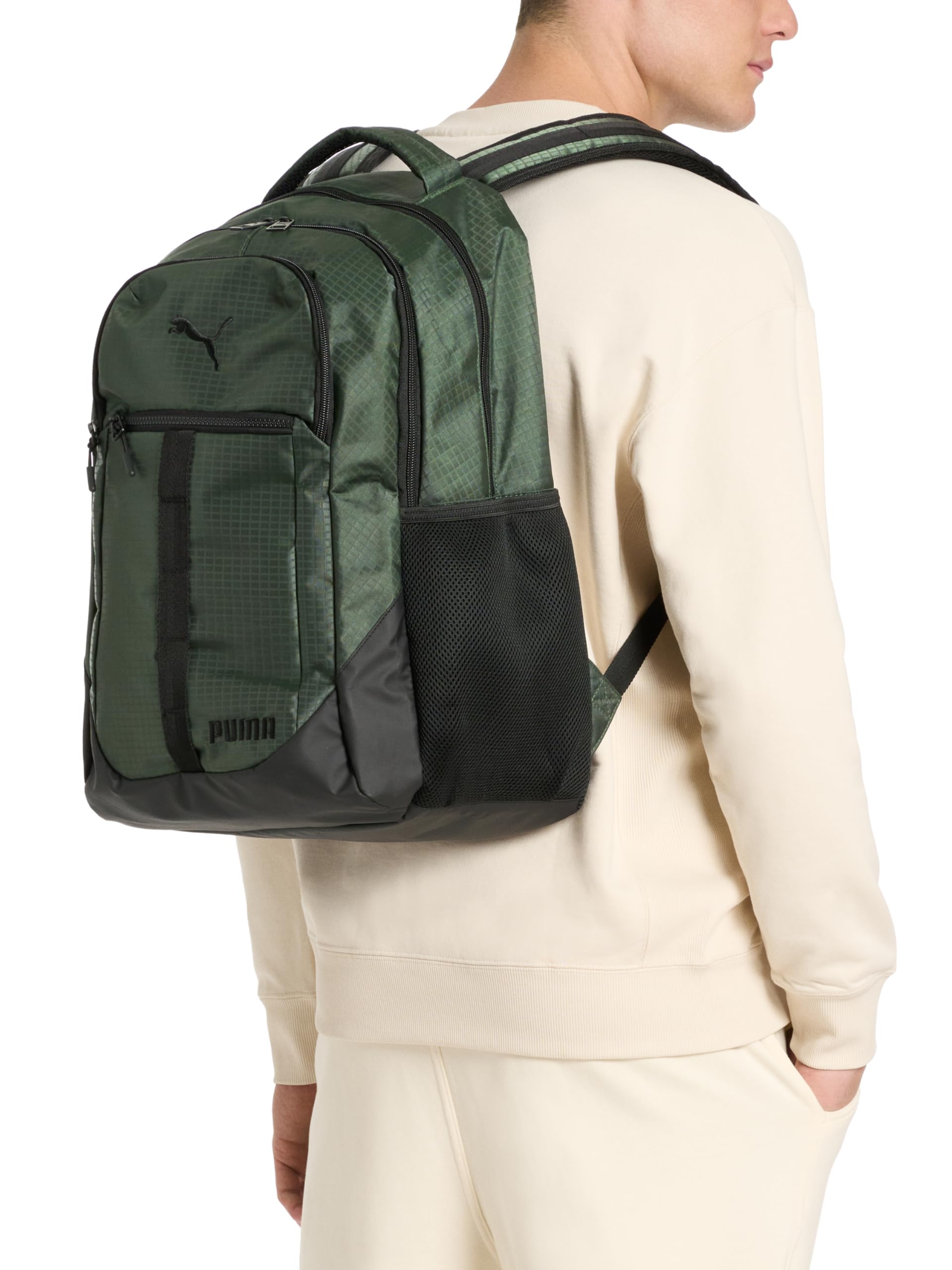 PUMA Strategy Backpack, Black/White, Large