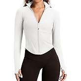 colorskin Womens Snatched Workout Jackets Lightweight Zip Up Slim Fit Gym Track Athletic Jackets with Back Pockets