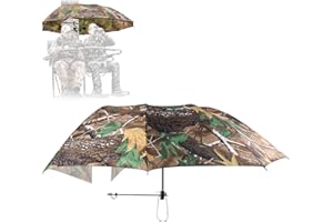 ANGAR Tree Stand Umbrella, 58" Widened Portable Camo Hunting Umbrella for Tree Stand, Thickened Weatherproof Quick Set Up Tre