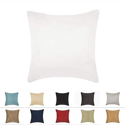 Amazon Com Dreamhome 20 X 20 Inches Solid Color Faux Suede