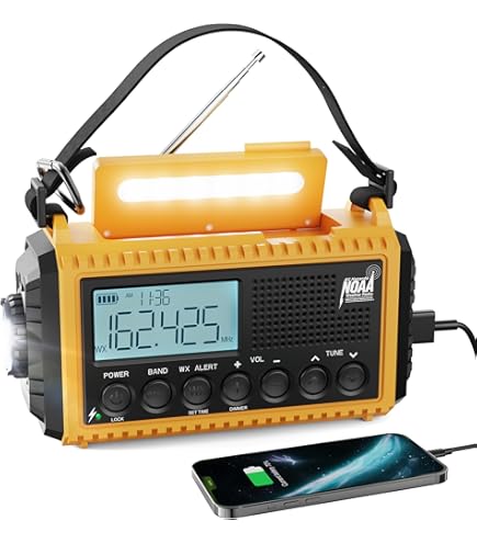 Kaito KA500BU Notfall Radio 5-Wege - AM/FM/SW Mit Wetteralarm Und Solar