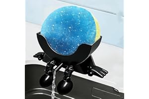 Cute Hanging Sponge Holder with Drainage, 2026 New Keeps Your Sponge Dry & Smiling, Funny Sponge Stand for Kitchen Sink, 3D P