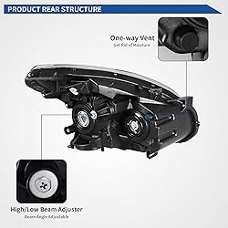 oEdRo Headlight Assembly Compatible with 2008 2009