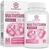Sambugra Liposomal Multivitamin for Women 1400MG - Womens Daily Multi Vitamins Supplements with Iron, Vitamin A, C, D, E and B Complex for Immune Health, Hair & Skin Support for Women 18+