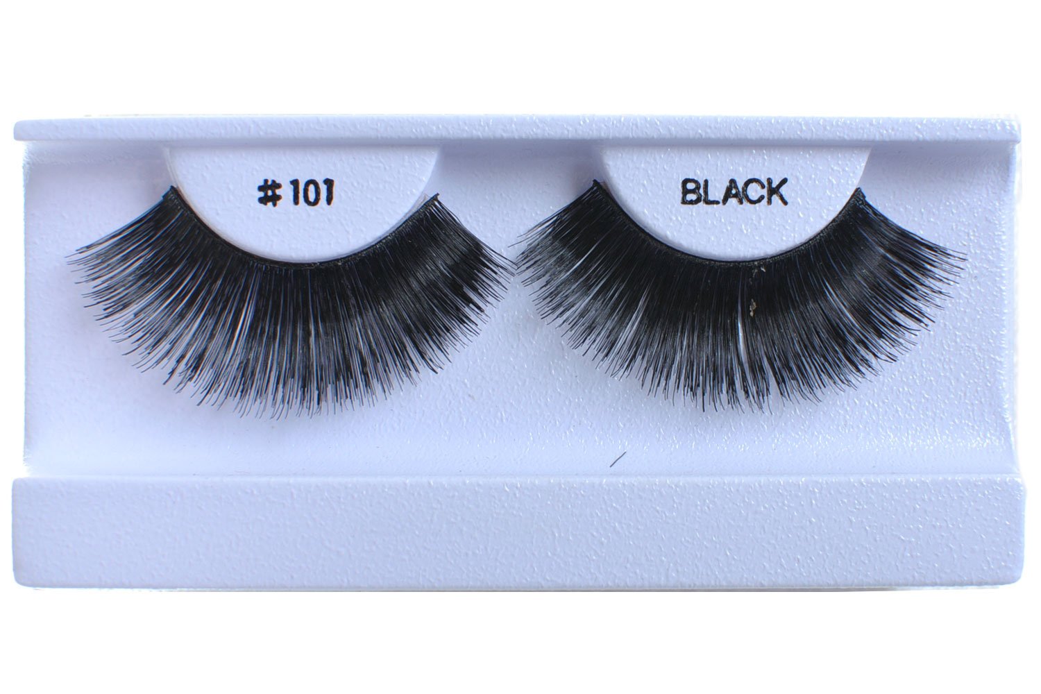 10 Pairs 100% Human Hair False Eyelashes Natural Black #101