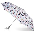 totes Automatic Eco Open Close Water-Resistant Travel Folding Umbrella with Sun Protection