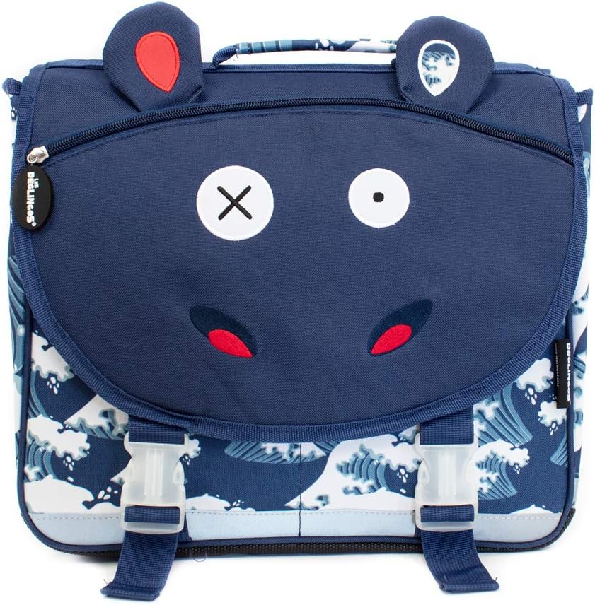 Cartable 32 Cm Hippipos L'Hippo-Idéal Cp, Scolaire Mixte, Gris, Enfant