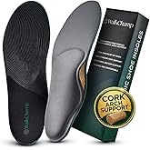 High Arch Support Inserts for Men & Women – Heavy Duty Insoles for Flat Feet, Orthotics for Plantar Fasciitis, Work Boots, Standing All Day & Heel Pain Relief S - Men 8.5/Women 9.5