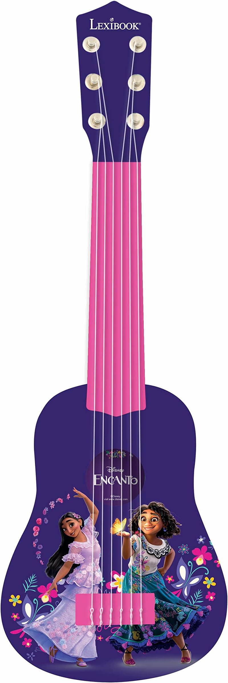 Lexibook Encanto K200EN 53 cm Nylon String Child Guitar Purple Pink