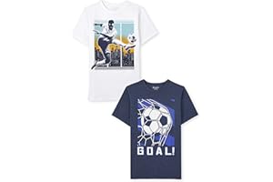 The Children's Place Boys Gamer,Sports,Cars Short Sleeve Graphic T-Shirts,2 Pack