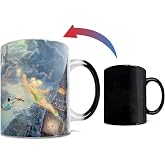 Morphing Mugs Disney Peter Pan Tinker Bell 11 oz | Heat changing ceramic mug | Hidden design reveal | Home, office or travel use