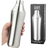 Elevated Craft Hybrid Cocktail Shaker - Premium Vacuum Insulated Stainless Steel Cocktail Shaker - Innovative Measuring Syste