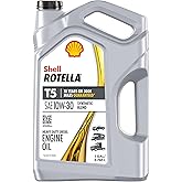 Shell Rotella T5 Synthetic Blend 10W-30 Diesel Engine Oil, 1 Gallon