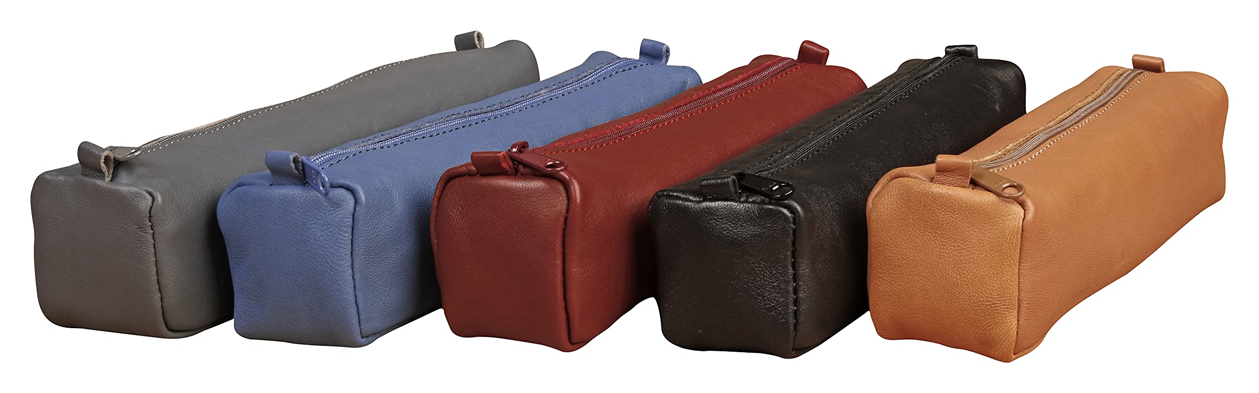 Clairefontaine 77013C - Collection Age Bag One Square Genuine Lambskin Pencil Case - Dimensions: 21 x 4.5 x 4.5 cm - Random Colour - Manufactured in France