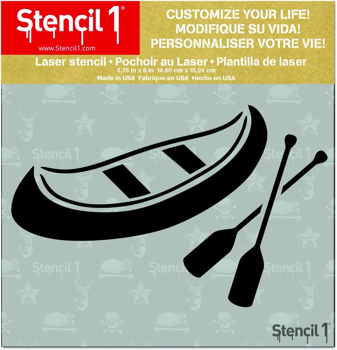 Amazon.com: Canoe Stencil 5.75" x 6"